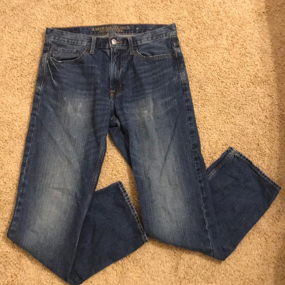 MEN American Eagle relaxed straight jeans